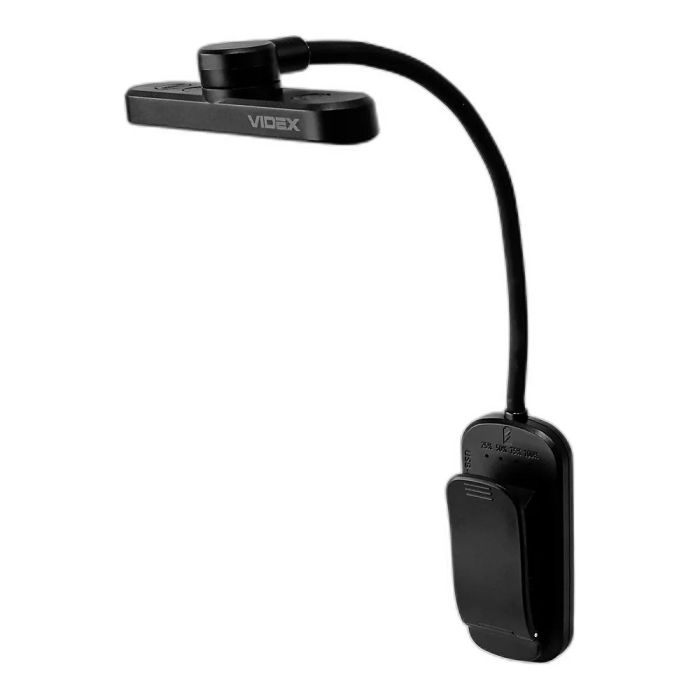 LED Світильник акумуляторний для читання VIDEX VL-NL134B Black