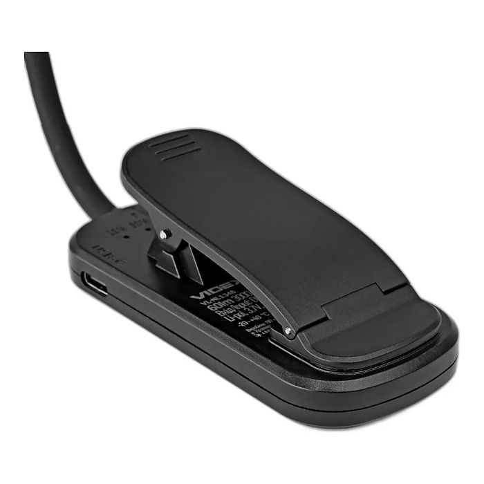 LED Світильник акумуляторний для читання VIDEX VL-NL134B Black