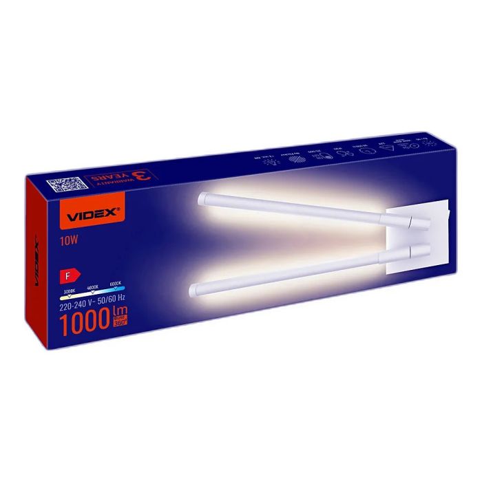LED світильник настінний VIDEX WL042 10W 3000-4000-6000K White