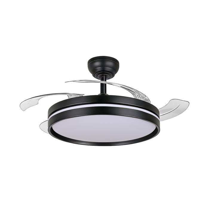 LED Світильник з вентилятором CLF06 60W 3000K-4200K-6000K Black, VIDEX