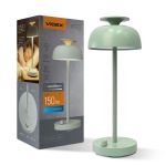 Лампа настiльна свiтлодiодна з акумулятором VL-TF23G 8.5W 4000K+RGB Green, Videx