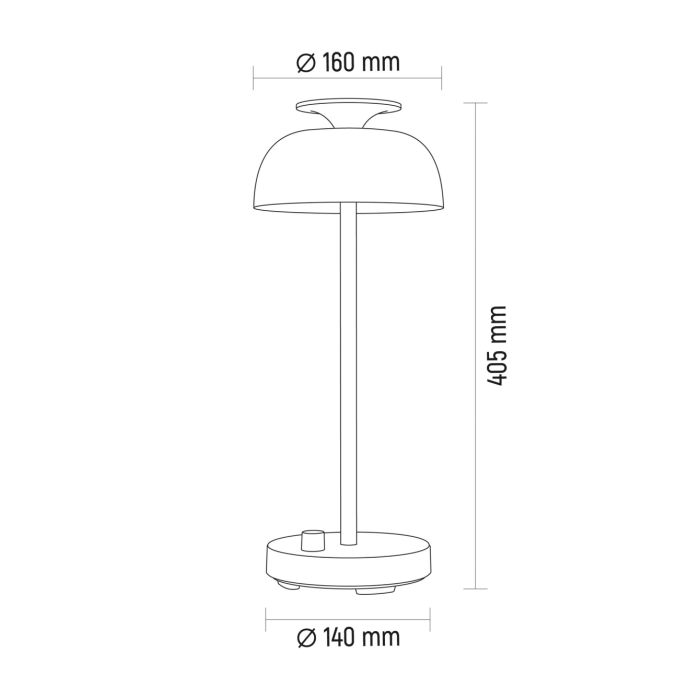 Лампа настiльна свiтлодiодна з акумулятором VL-TF23W 8.5W 4000K+RGB White, Videx