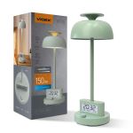 Лампа настiльна свiтлодiодна з акумулятором VL-TF24G 8W 4000K+RGB Green, Videx