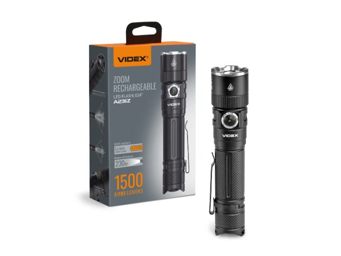 Портативний світлодіодний ліхтарик VIDEX VLF-A231Z 1500Lm 5000K