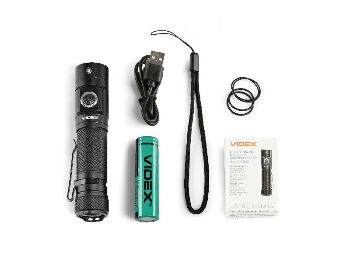 Портативний світлодіодний ліхтарик VIDEX VLF-A352 600Lm 5000K