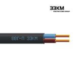 Кабель силовий ВВГ-П 2x4 плаский чорний, ЗЗКМ