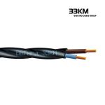 Кабель силовий ВВГнгд 2x1 круглий чорний, ЗЗКМ
